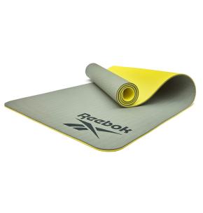 Reebok Dubbelzijdig Yoga Mat - 6mm (Kleur: Groen)