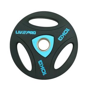 Disco olímpico de entrenamiento uretano LIVEPRO (Peso: 10kg)