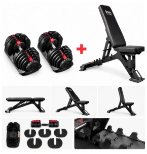 COPY COPY: ION fitness Verstelbare Dumbbells 5-40 Kg (paar)