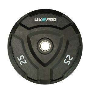 Disco olímpico Bumper LIVEPRO  (Peso: 25kg)