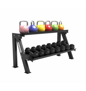 Rack Mancuernas Hexagonales 2 Bandejas