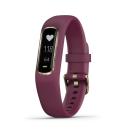 Garmin Vívosmart 4 Roségoud met wijnrode band Klein/Medium Garmin Vívosmart 4 Roségoud met wijnrode band Klein/Medium