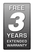 3 years warranty